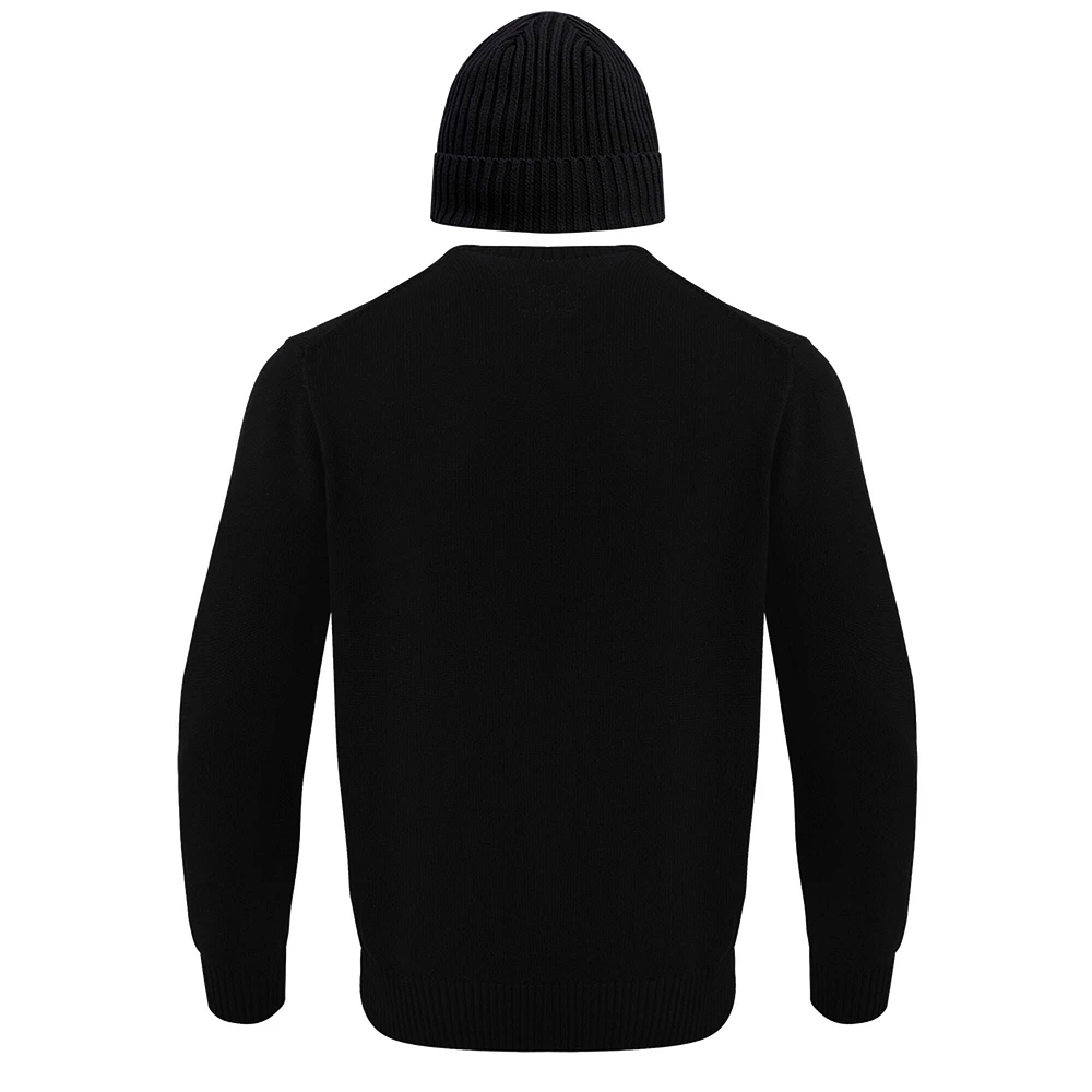 Men's Pro Standard Black Pittsburgh Penguins Pullover Sweater & Cuffed Knit Hat Box Gift Set