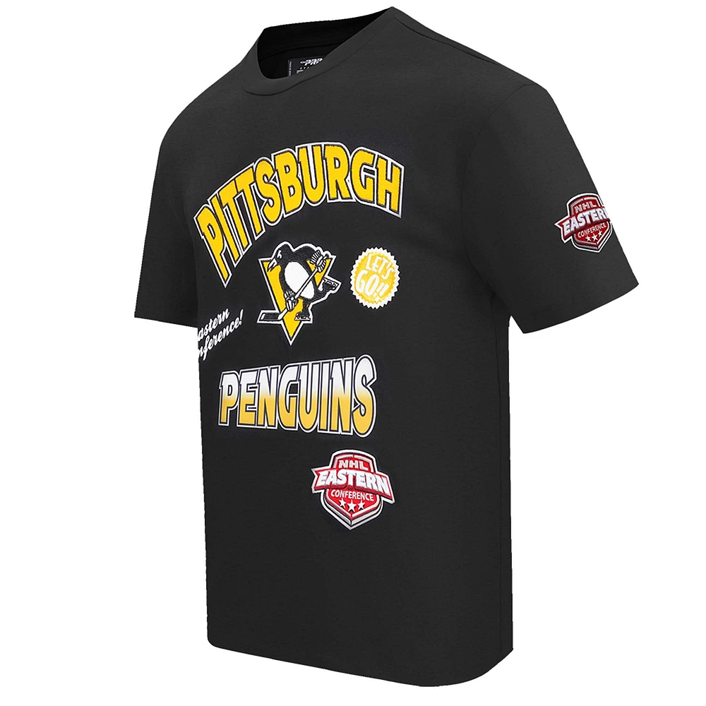 Men's Pro Standard Black Pittsburgh Penguins Turn It Up T-Shirt