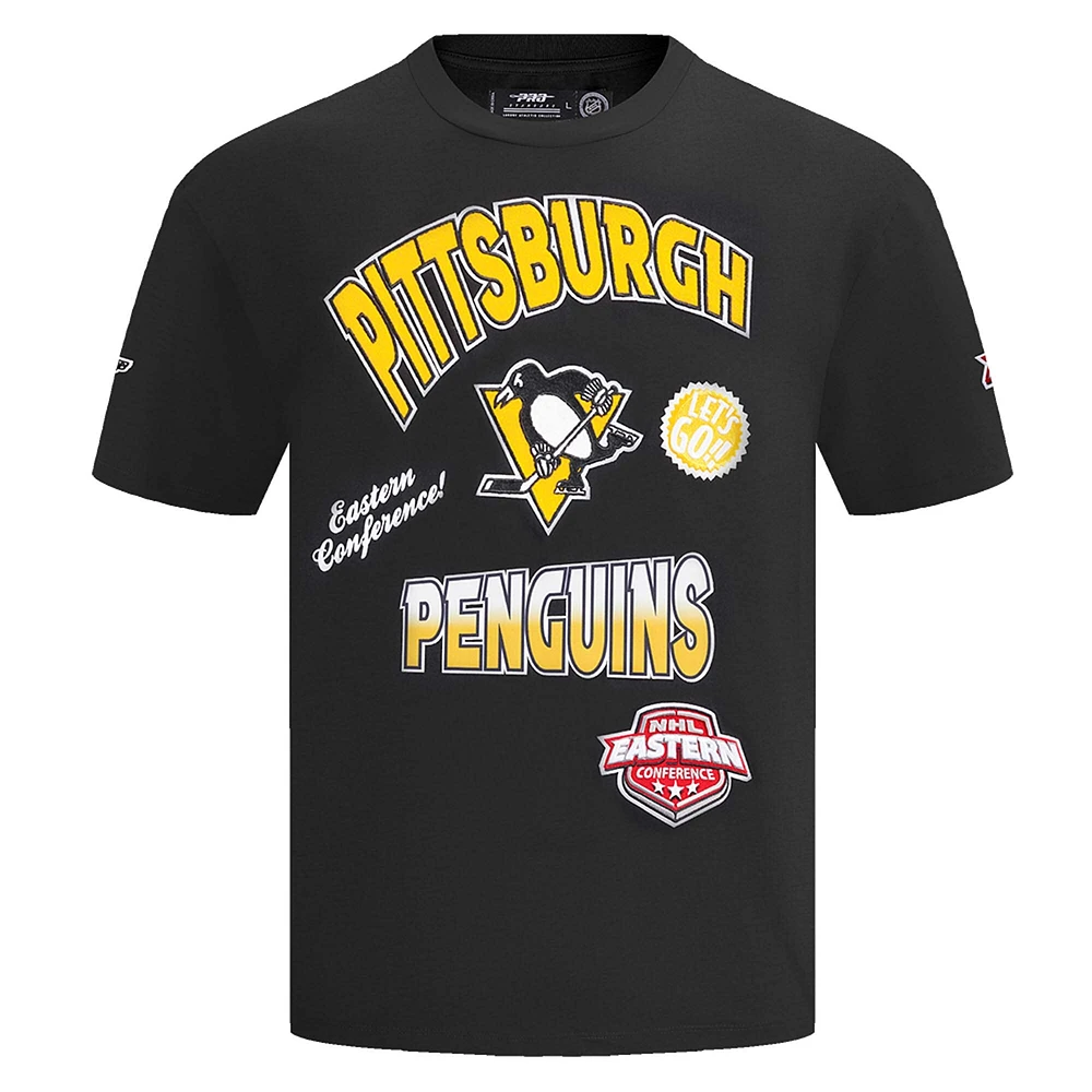 Men's Pro Standard Black Pittsburgh Penguins Turn It Up T-Shirt