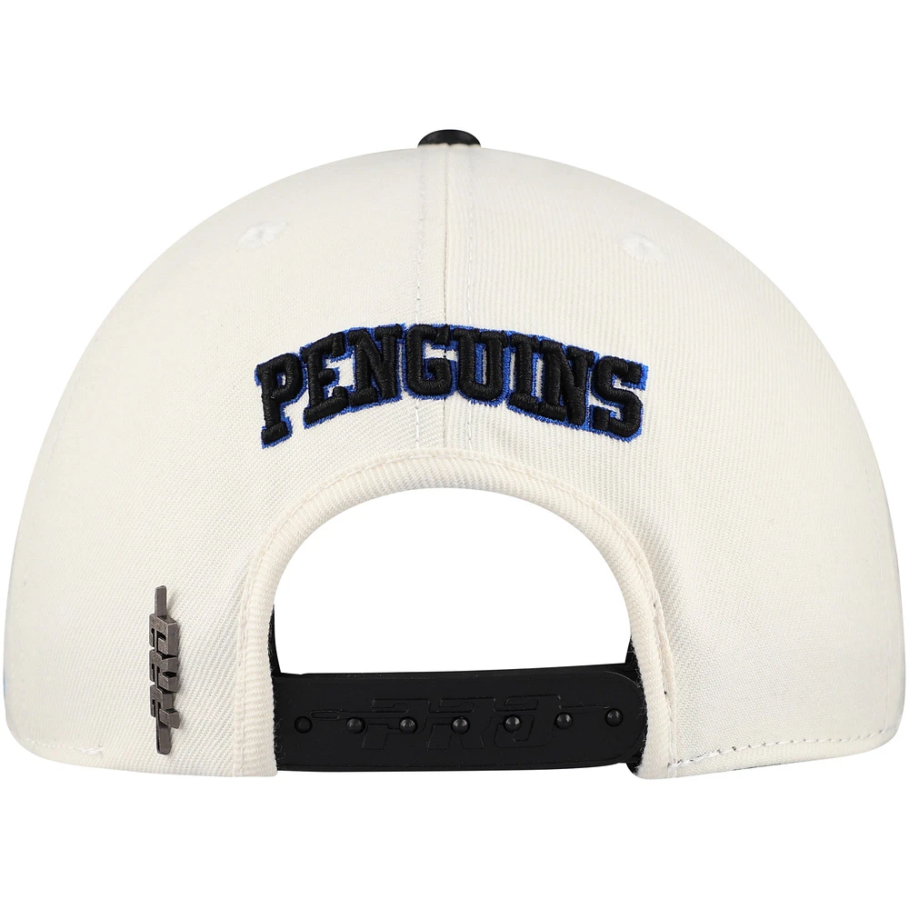 Men's Pro Standard Cream Pittsburgh Penguins Retro Classic Logo Snapback Hat