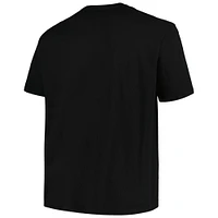 Men's Profile Black Pittsburgh Penguins Big & Tall Arch Over Logo T-Shirt