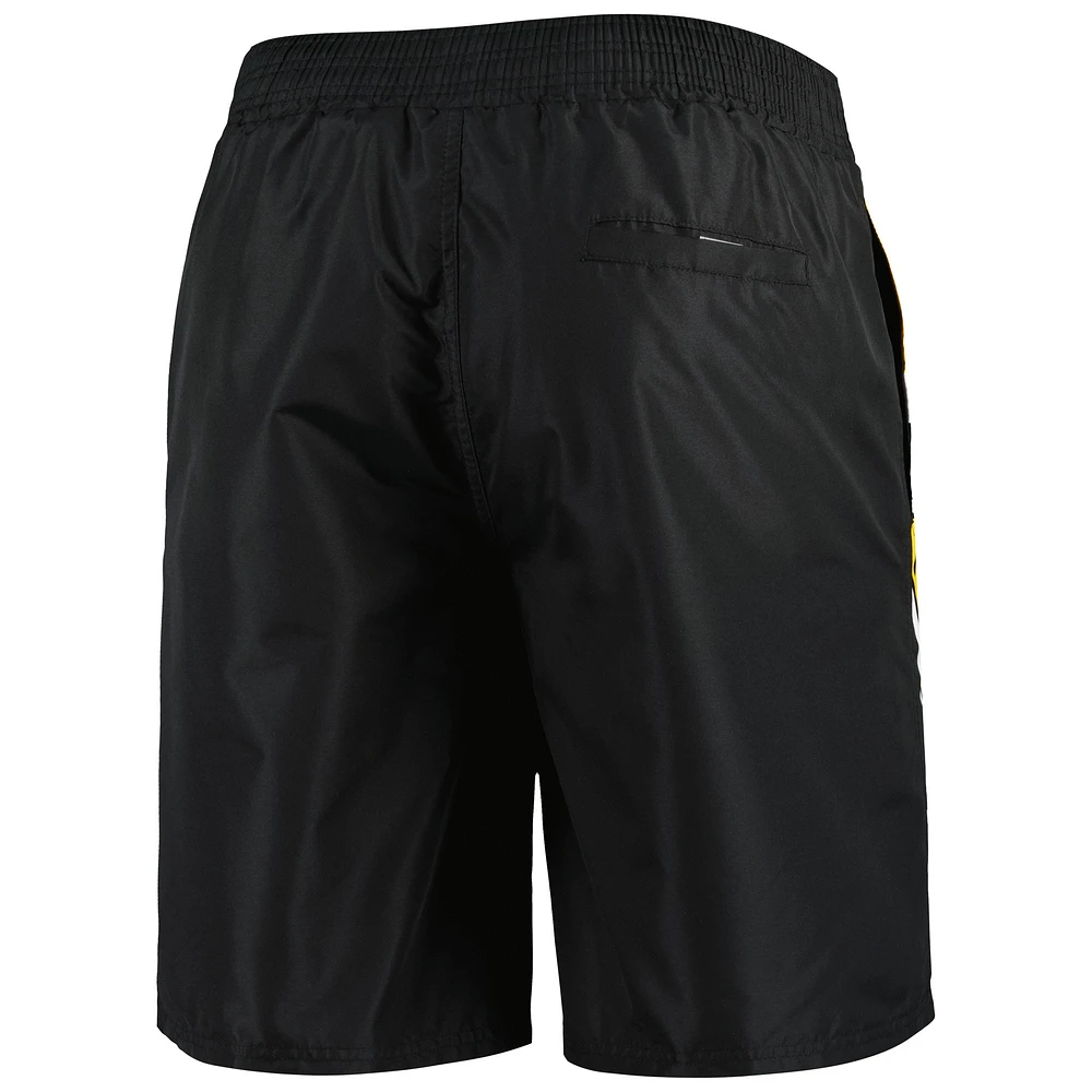 Men's Starter Black Pittsburgh Penguins Sea Wind Swim Trunks