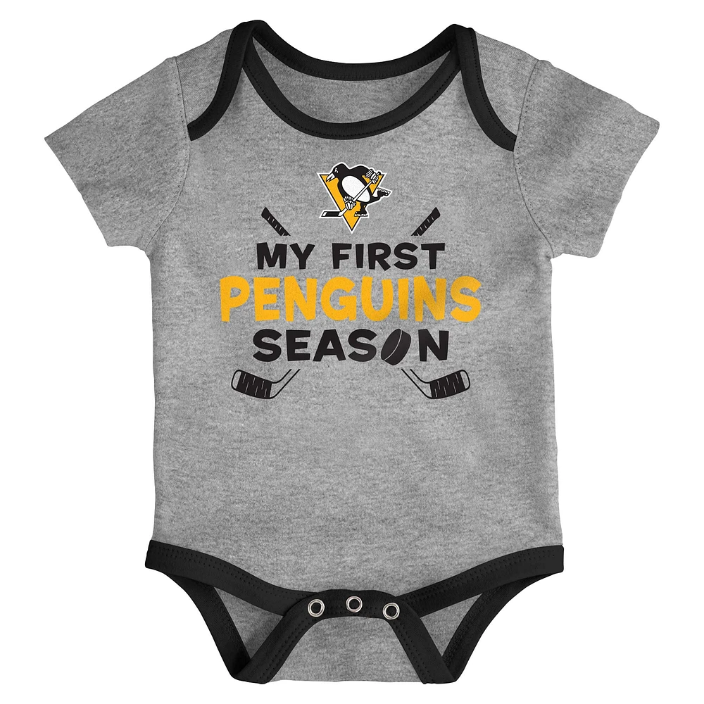 Newborn & Infant Pittsburgh Penguins Legend Three-Piece Bodysuit Set