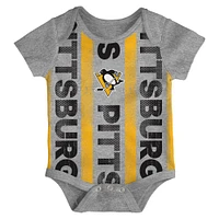 Newborn  Pittsburgh Penguins Loyal Buddies Three-Pack Bodysuit Set