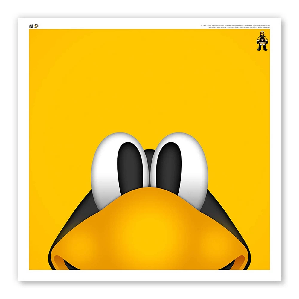 Penguins de Pittsburgh 12" x 12" Iceburgh affiche imprimée