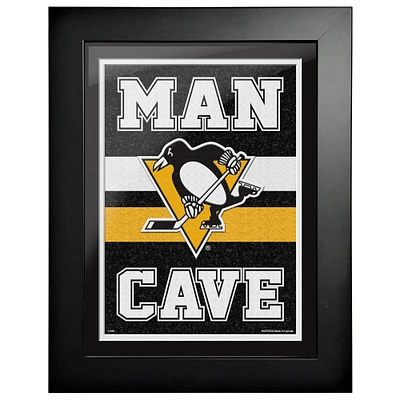 Pittsburgh Penguins - 12'' x 16'' Man Cave Framed Artwork