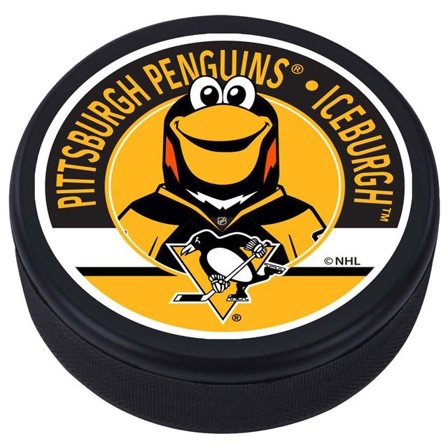 Pingouins de Pittsburgh - Mascot Design Hockey Puck