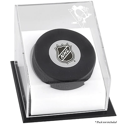 Pittsburgh Penguins Puck Deluxe Logo Display Case