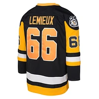 Maillot de joueur Mitchell & Ness Mario Lemieux Black Pittsburgh Penguins 1991/92 Blue Line 2.0