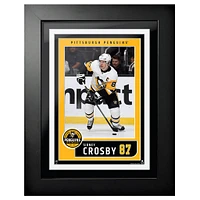 Sidney Crosby Pittsburgh Penguins - 12'' x 16'' Jersey Block Design Framed Photo