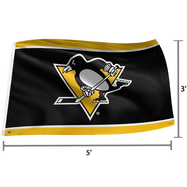 The Sports Vault Pittsburgh Penguins - Drapeau 3' x 5'