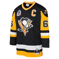 Maillot de joueur Blue Line 2.0 des Penguins de Pittsburgh 1991/92 noir pour tout-petits Mitchell & Ness Mario Lemieux