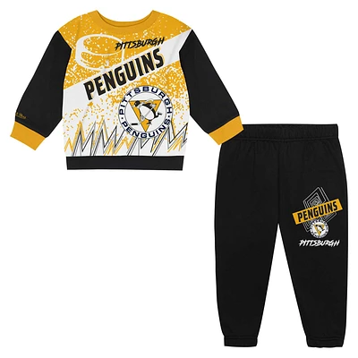 V110833 Pnguns NHL OST MNC FA24 Ensemble polaire surdimensionné Block Buster pour tout-petits KIDTODSET #3