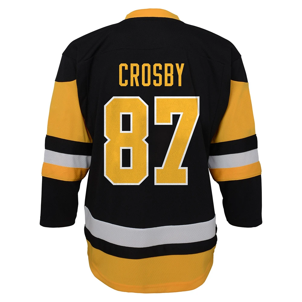 Toddler Sidney Crosby Black Pittsburgh Penguins Replica - Player Jersey