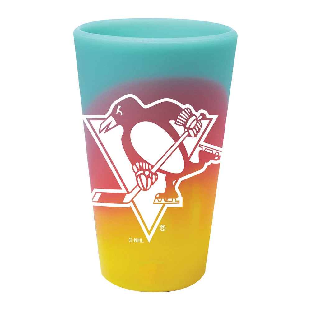 WinCraft Penguins de Pittsburgh 16oz. Verre à pinte en silicone à la mode