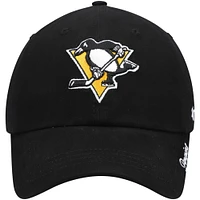 Women's '47 Black Pittsburgh Penguins Team Miata Clean Up Adjustable Hat