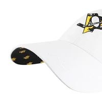 Women's '47 White Pittsburgh Penguins Confetti Clean Up Adjustable Hat