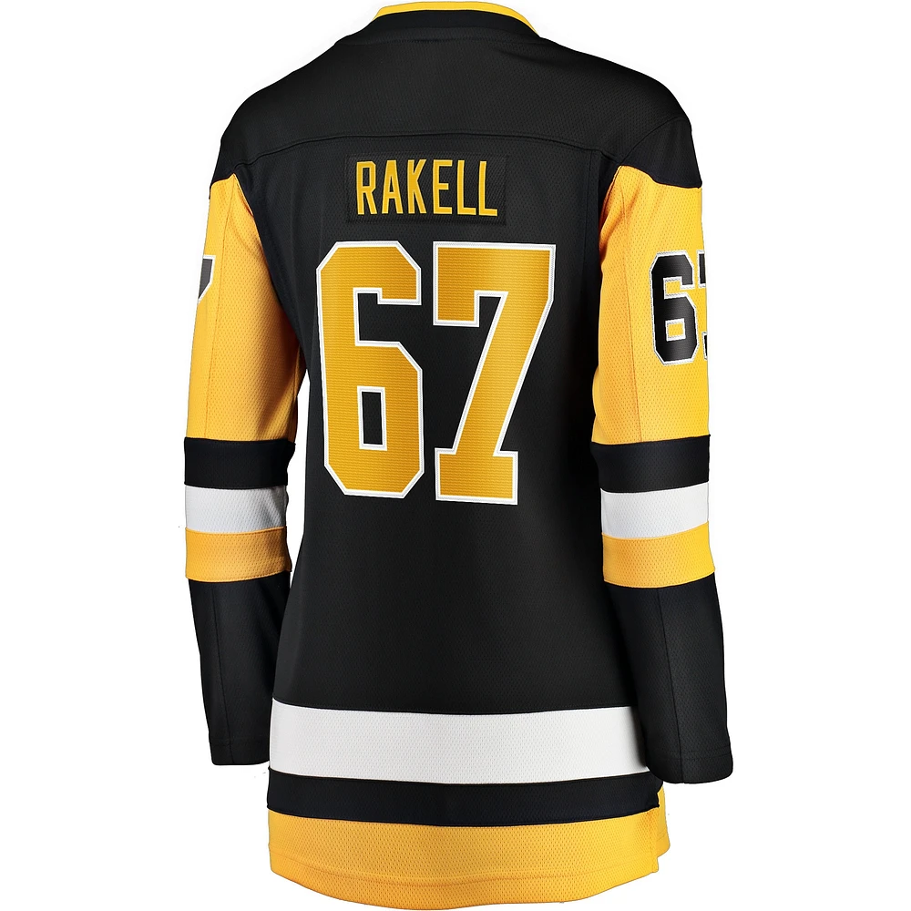 Women's Fanatics Rickard Rakell Black Pittsburgh Penguins Home Breakaway Player Jersey