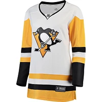Women's Fanatics White Pittsburgh Penguins Breakaway Away Custom Jersey