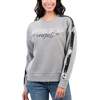 Sweat-shirt gris G-III 4Her par Carl Banks pour femmes, Penalty Box des Penguins de Pittsburgh