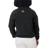 Women's WEAR by Erin Andrews  Black Pittsburgh Penguins Polar Fleece Half-Zip Jacket