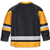 Youth Fanatics Black Pittsburgh Penguins Home Replica - Blank Jersey