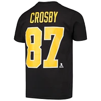 Youth Sidney Crosby Black Pittsburgh Penguins Player Name & Number T-Shirt