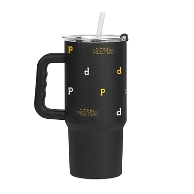 Verre à revêtement en poudre Step and Repeat de 24 oz des Pirates de Pittsburgh