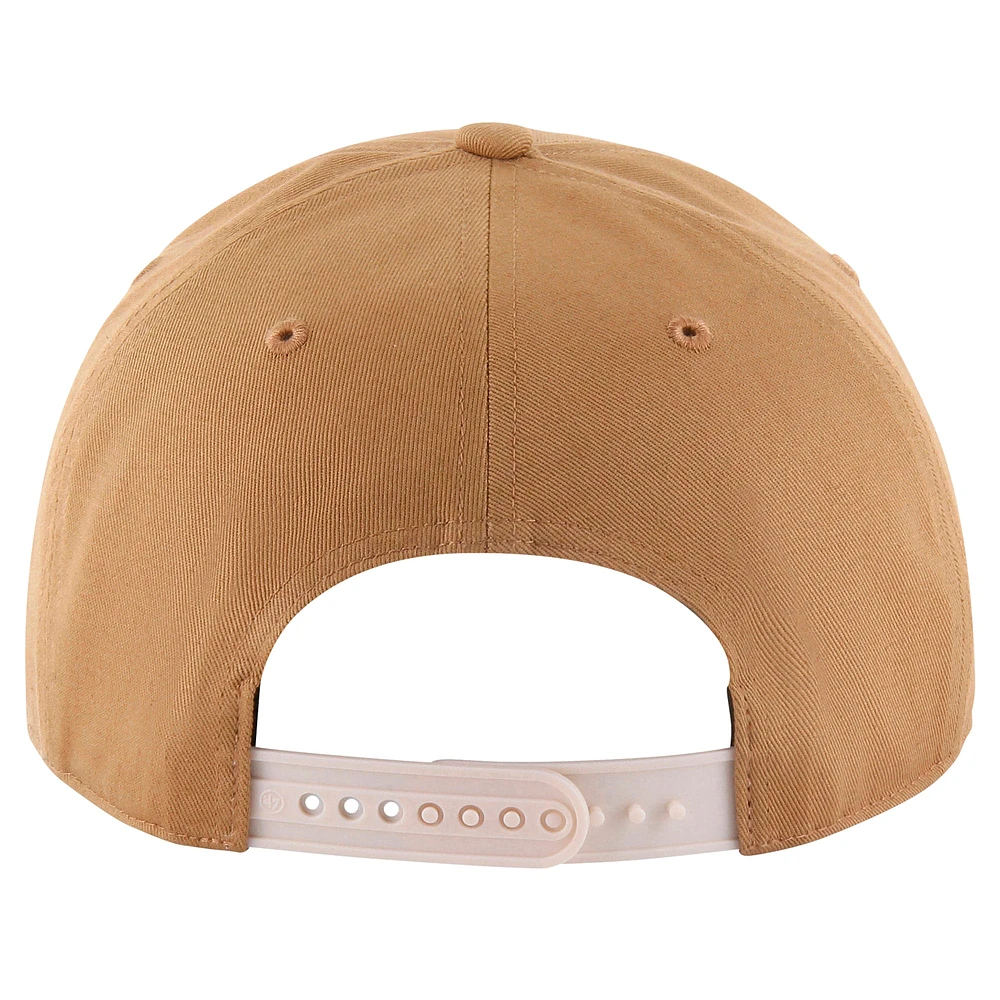 Casquette ajustable à nœud en corde Roscoe pour homme, modèle neutre, style Pirates de Pittsburgh, marron, 1947
