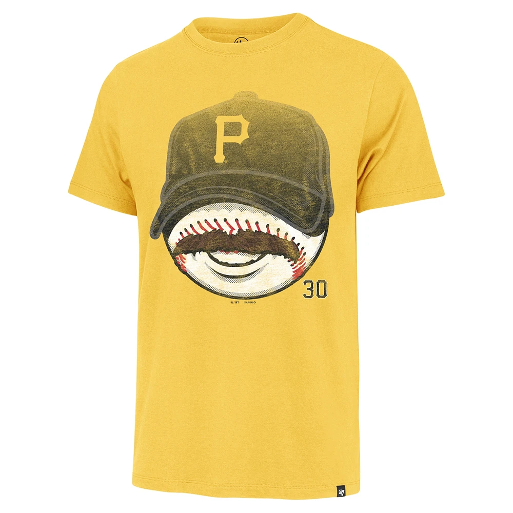 Men's '47 Paul Skenes Gold Pittsburgh Pirates Mustache Franklin T-Shirt