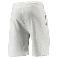 Men's Concepts Sport Oatmeal Pittsburgh Pirates Mainstream Logo Terry Tri-Blend Shorts