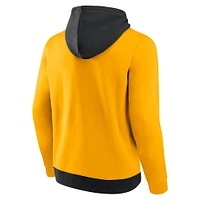 Men's Fanatics Black/Gold Pittsburgh Pirates Chip Pullover Hoodie