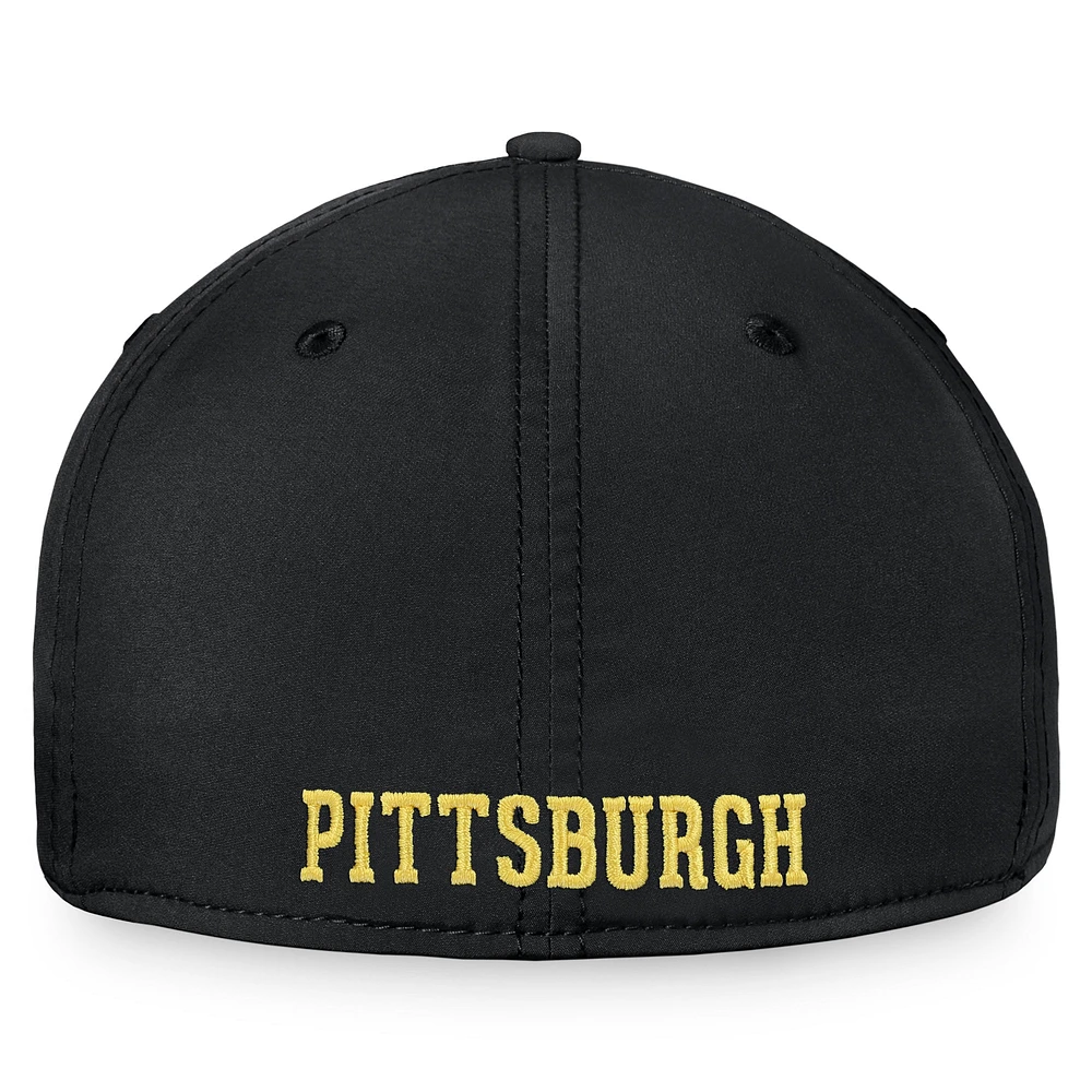 Men's Fanatics Black/Gold Pittsburgh Pirates Core Flex Hat
