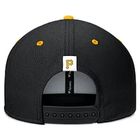 Men's Fanatics Black/Gold Pittsburgh Pirates Fundamental Bold Snapback Hat