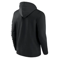 Men's Fanatics Black Pittsburgh Pirates Ace Hoodie Full-Zip Sweatshirt