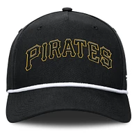Men's Fanatics Black Pittsburgh Pirates Clubhouse Foul Ball A-Frame Adjustable Hat