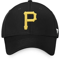 Men's Fanatics Black Pittsburgh Pirates Cooperstown Collection Core Adjustable Hat