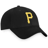 Men's Fanatics Black Pittsburgh Pirates Cooperstown Collection Core Adjustable Hat