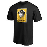 Men's Fanatics Black Pittsburgh Pirates Cooperstown Collection Forbes Team T-Shirt