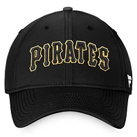 Men's Fanatics Black Pittsburgh Pirates Cooperstown Core Flex Hat