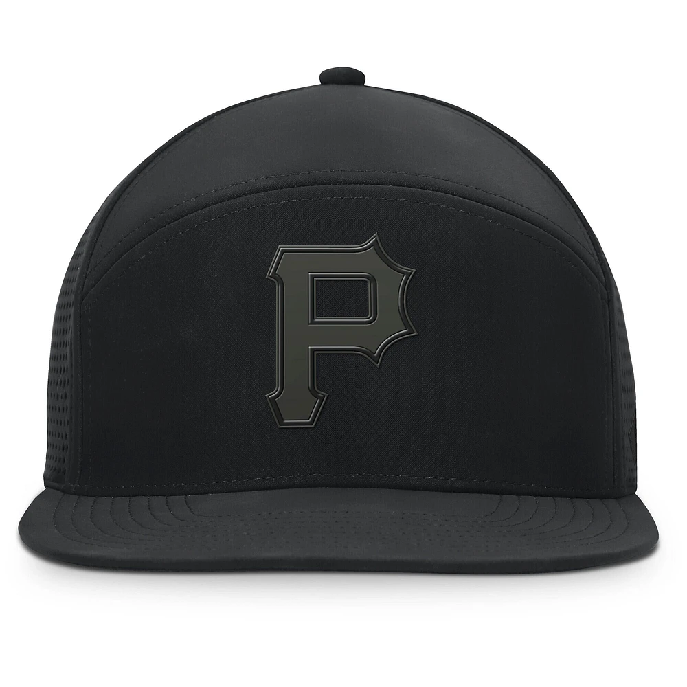 Men's Fanatics Black Pittsburgh Pirates Horizon Snapback Hat