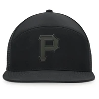 Men's Fanatics Black Pittsburgh Pirates Horizon Snapback Hat