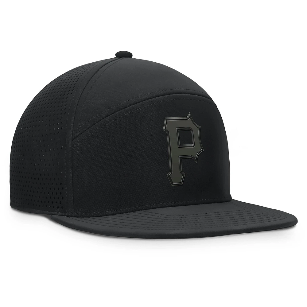 Men's Fanatics Black Pittsburgh Pirates Horizon Snapback Hat