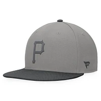 Men's Fanatics Gray/Charcoal Pittsburgh Pirates Ace Snapback Hat