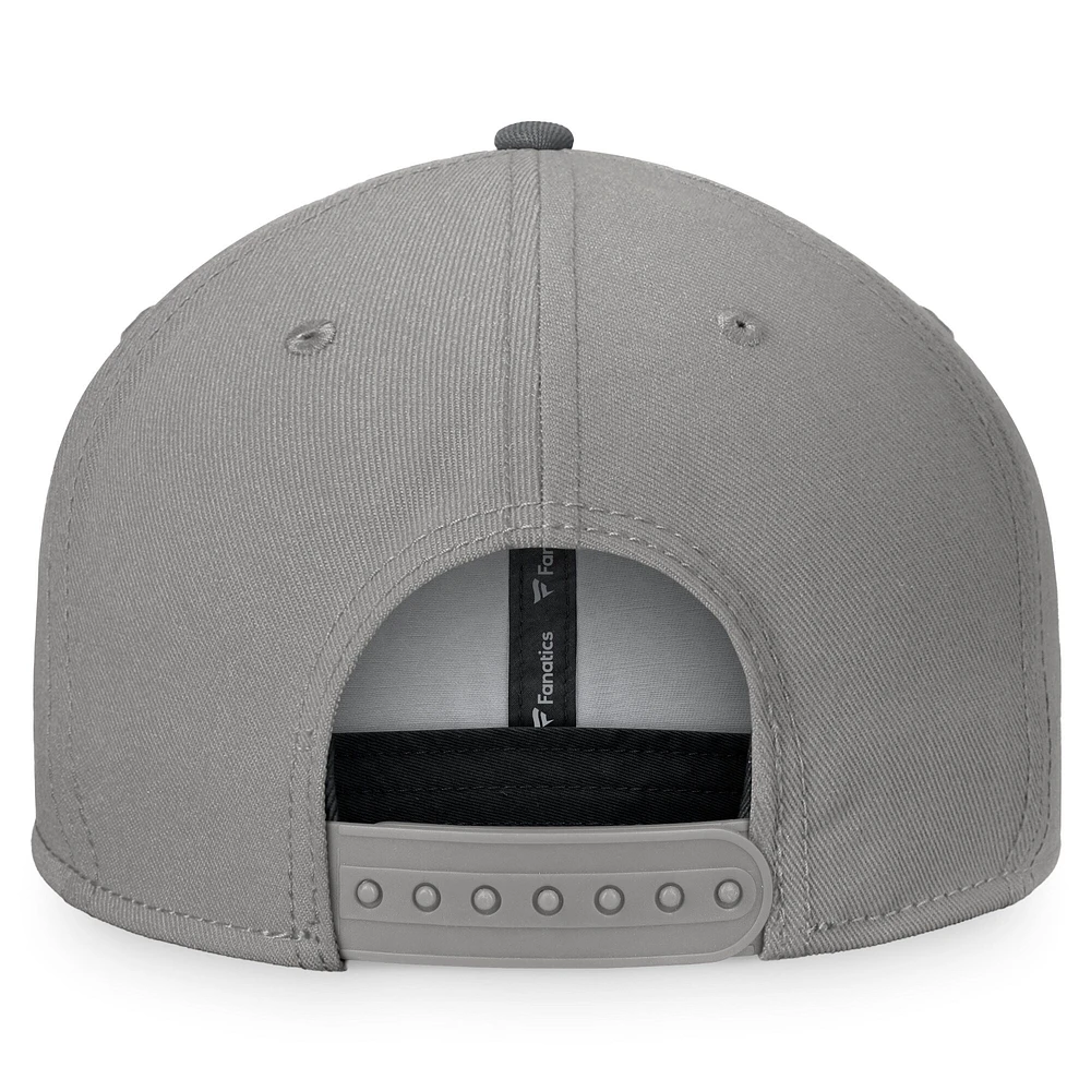 Men's Fanatics Gray/Charcoal Pittsburgh Pirates Ace Snapback Hat