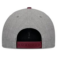 Men's Fanatics Gray/Maroon Pittsburgh Pirates Elements Felt Chainstitch Snapback Hat
