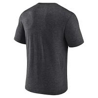 Men's Fanatics Heather Charcoal Pittsburgh Pirates Home Team Tri-Blend T-Shirt
