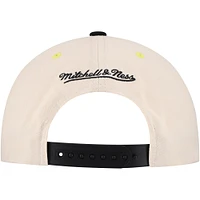 Men's Mitchell & Ness Cream Pittsburgh Pirates Overspray Pro Pinch Snapback Hat