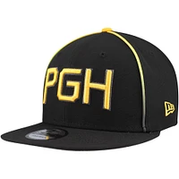 Men's New Era Black Pittsburgh Pirates City Connect 9FIFTY Snapback Hat