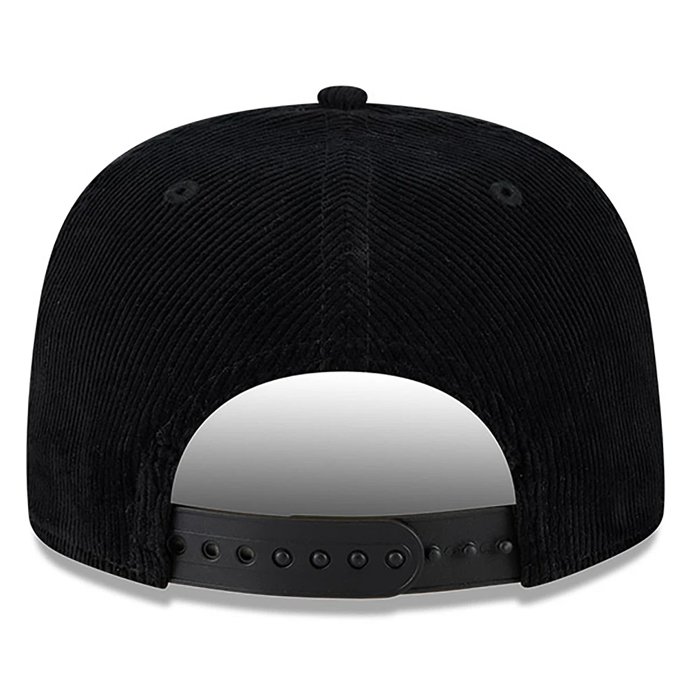 Men's New Era  Black Pittsburgh Pirates Full Circle Corduroy Golfer Adjustable Hat